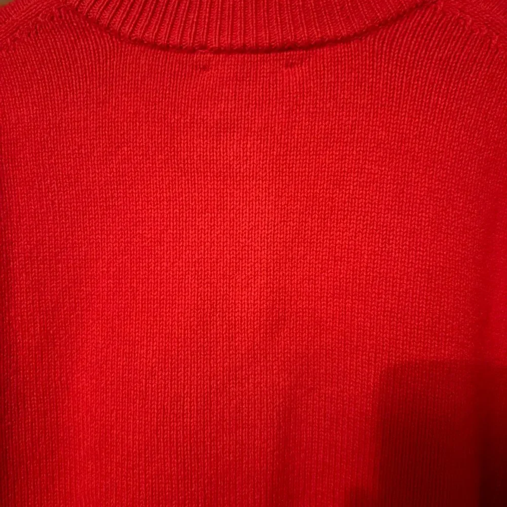 J Crew Vintage Wool Cardigan in cherry print Sz M (runs big) - Picture 5 of 13
